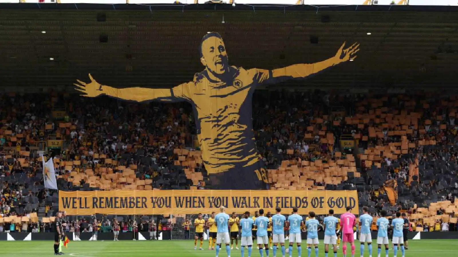 بحضور نجم الهلال.. وولفرهامبتون يكرم جوتا قبل لقاء مانشستر سيتي (فيديو)