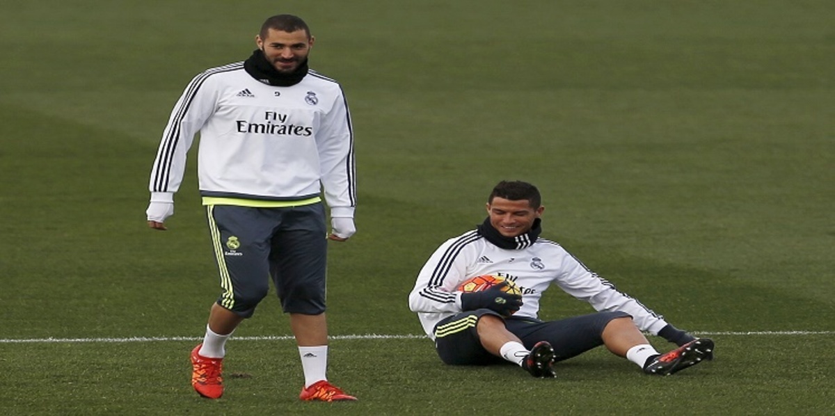 رونالدو يصيب بنزيمة بالرعب في التدريب