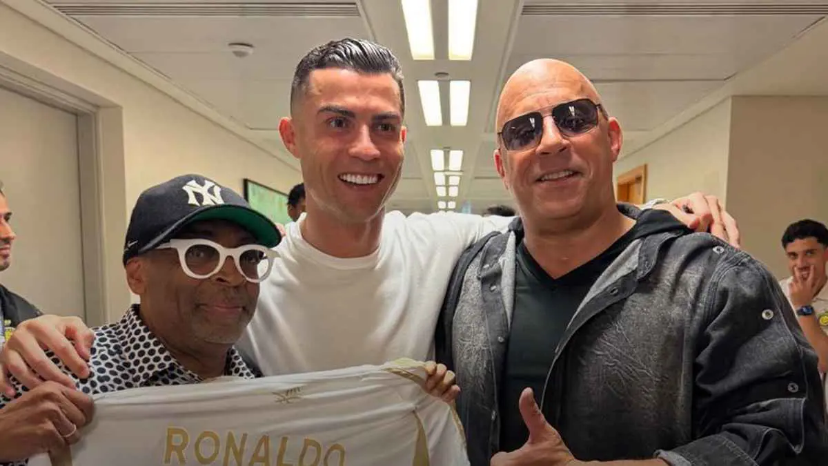 بعد تشجيعه الاتحاد.. ماذا حدث في لقاء رونالدو وفين ديزل؟ (فيديو)