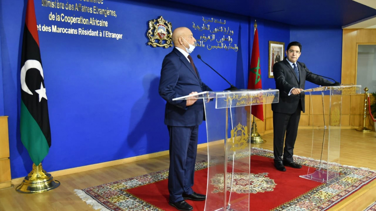 في لقاء مع عقيلة صالح.. بوريطة يؤيد اتفاق وقف إطلاق النار في ليبيا‎