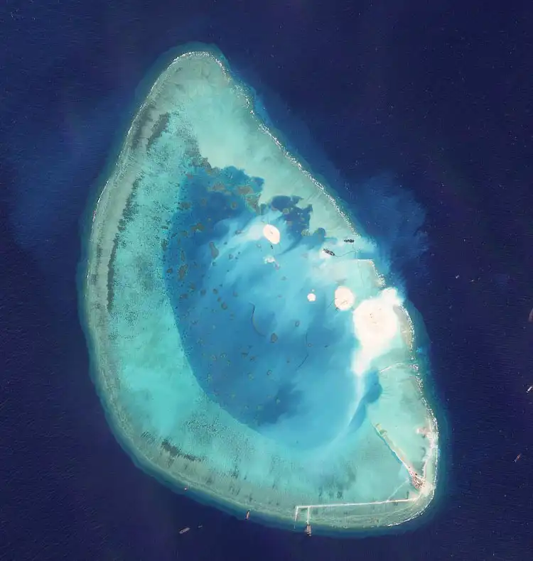 لقطة جوية للجزيرة