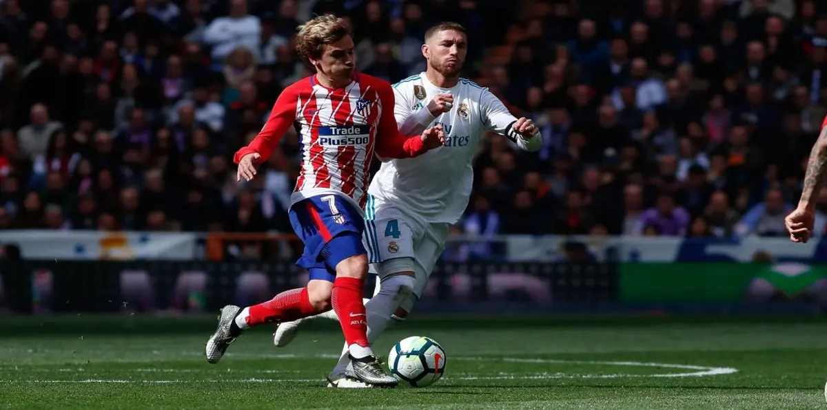مباراة ريال مدريد وأتلتيكو مدريد.. مواجهة متجددة بين سيرجيو راموس وأنطوان غريزمان