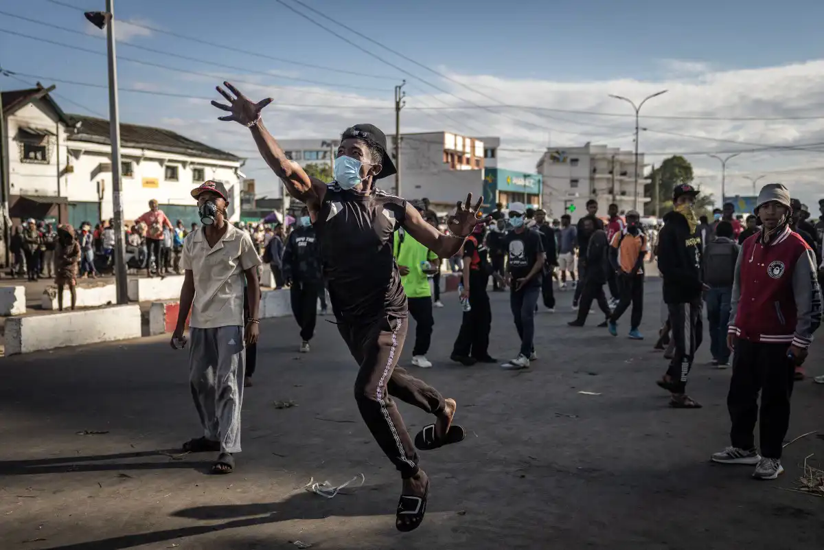 من احتجاجات مدغشقر