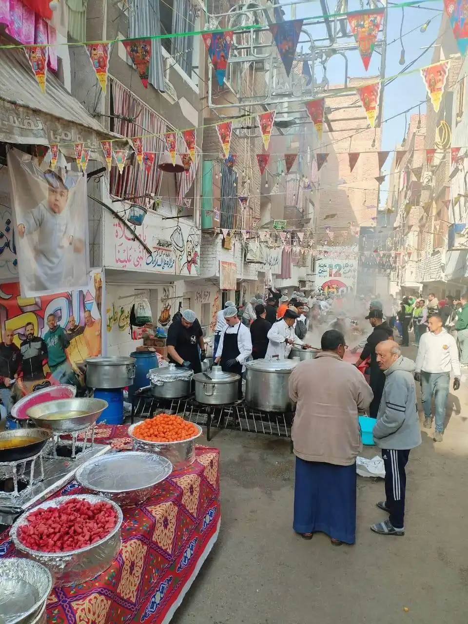 مائدة إفطار حي المطرية