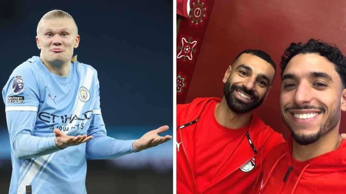 يحب مصر.. هالاند يخطف القلوب بتصرفاته تجاه صلاح ومرموش (صور)