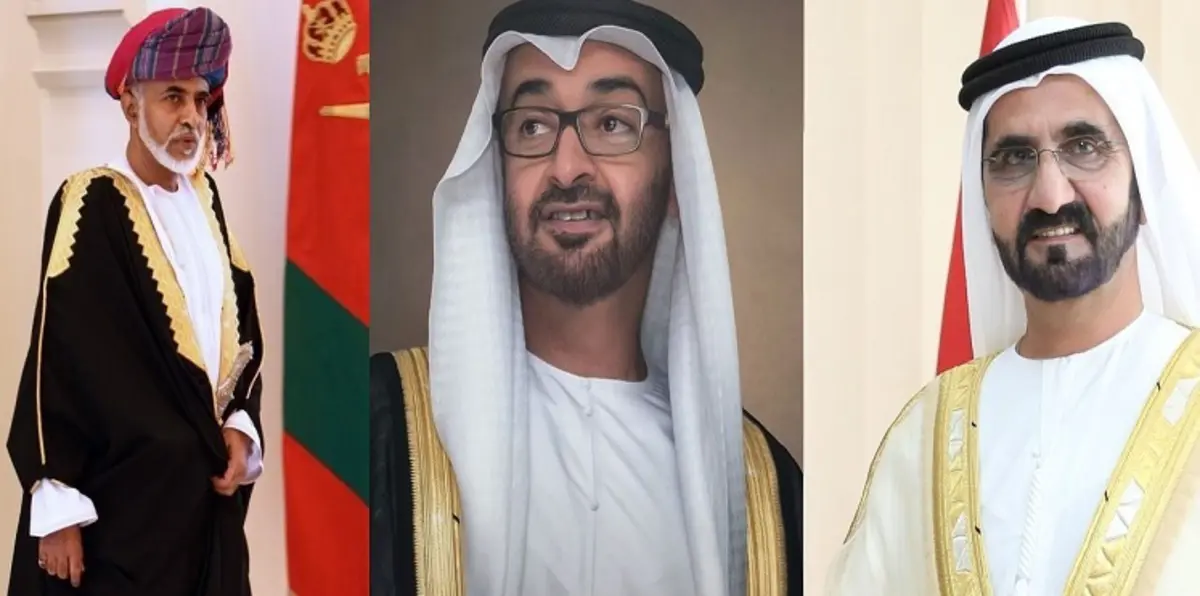 السلطان قابوس يستقبل الشيخ محمد بن راشد والشيخ محمد بن زايد في صحار (فيديو وصور)