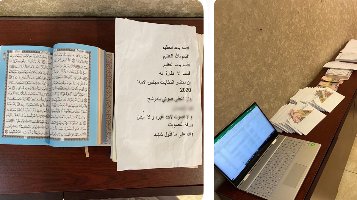 ضبط "شبكة نسائية" لشراء أصوات الناخبين في الكويت (صور وفيديو)