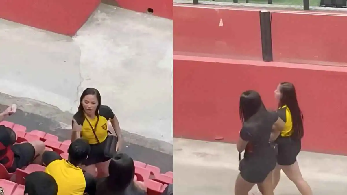 خلال مباراة في البرازيل.. مشجعة تضرب صديقها على المدرجات بسبب الخيانة (فيديو)