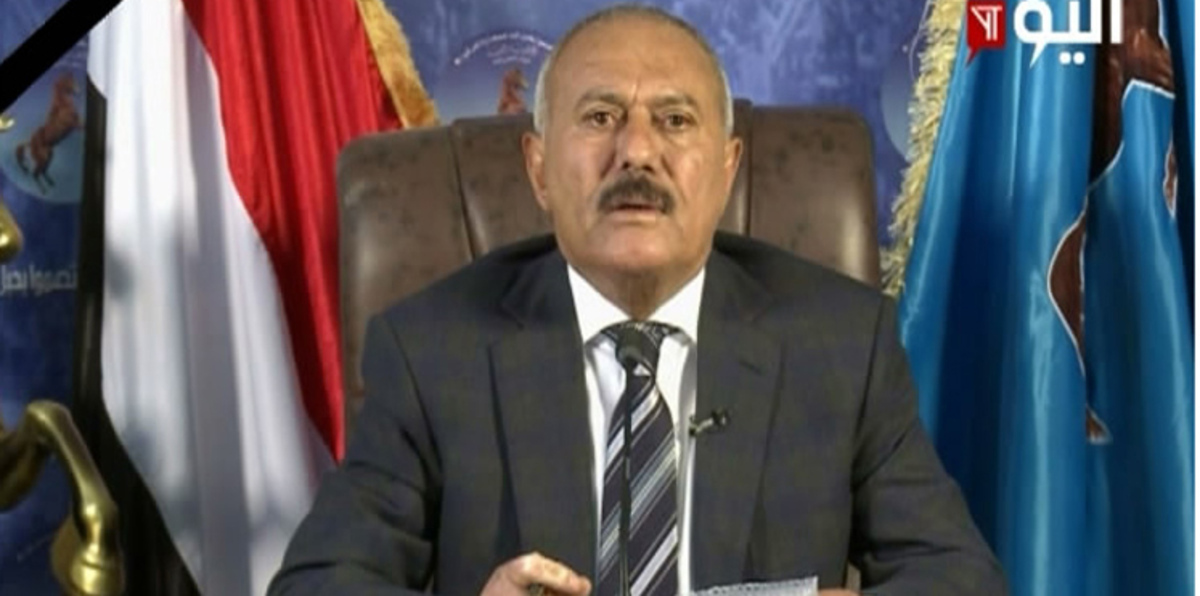 بالفيديو.. المخلوع صالح يُحيّي المخلافي وتوكل كرمان والبخيتي والأحمر