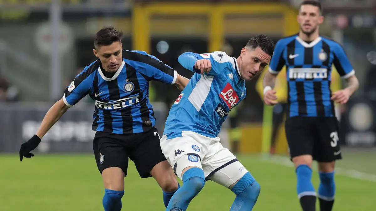 تأجيل مباراة نابولي وإنتر ميلان في إياب نصف نهائي كأس إيطاليا