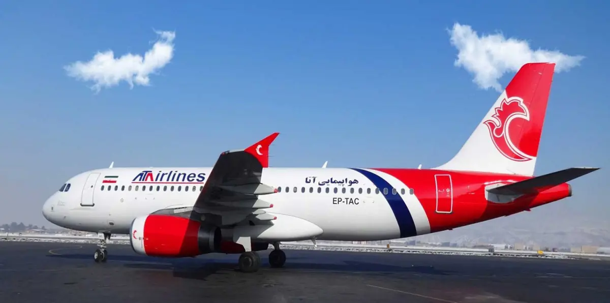 اشتعال النار في طائرة قبل إقلاعها في الأحواز جنوب إيران (صور)