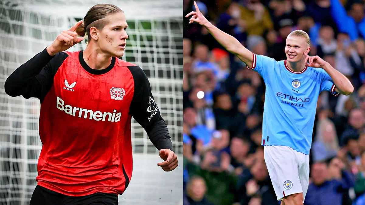 تطابق لا يصدق.. ليفركوزن يحصل على "نسخة" من هالاند (صور)