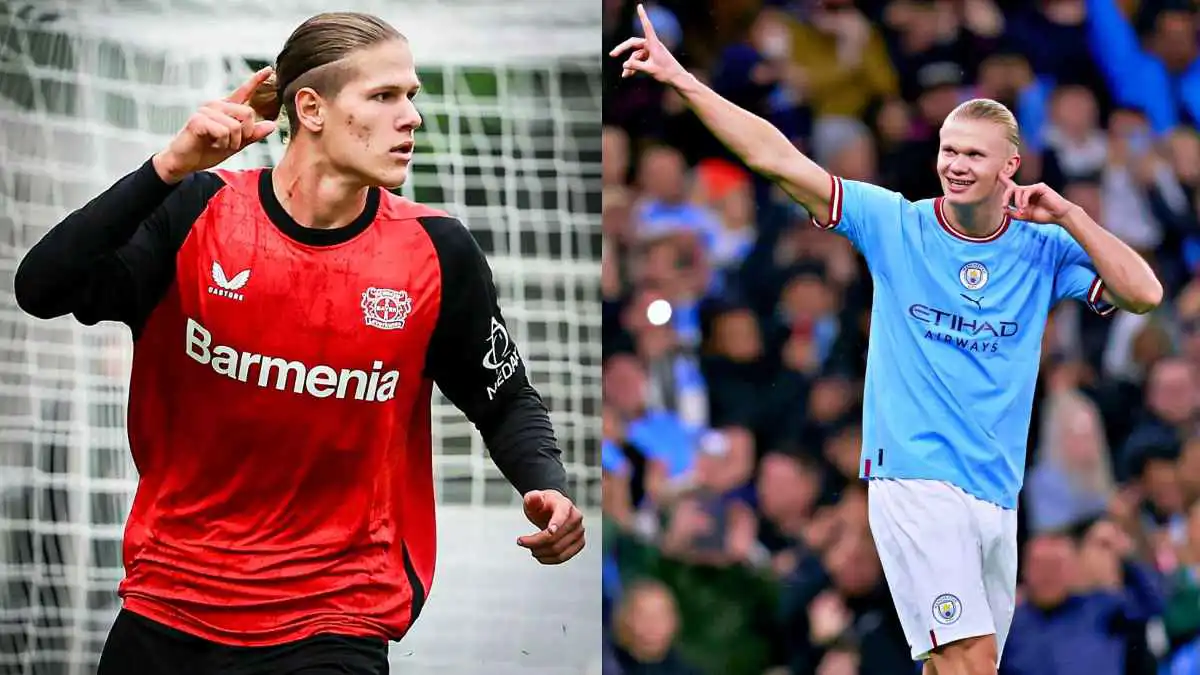 تطابق لا يصدق.. ليفركوزن يحصل على "نسخة" من هالاند (صور)