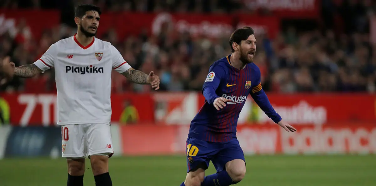 ميسي ينقذ برشلونة بتعادل ثمين من أنياب إشبيلية في الدوري الإسباني