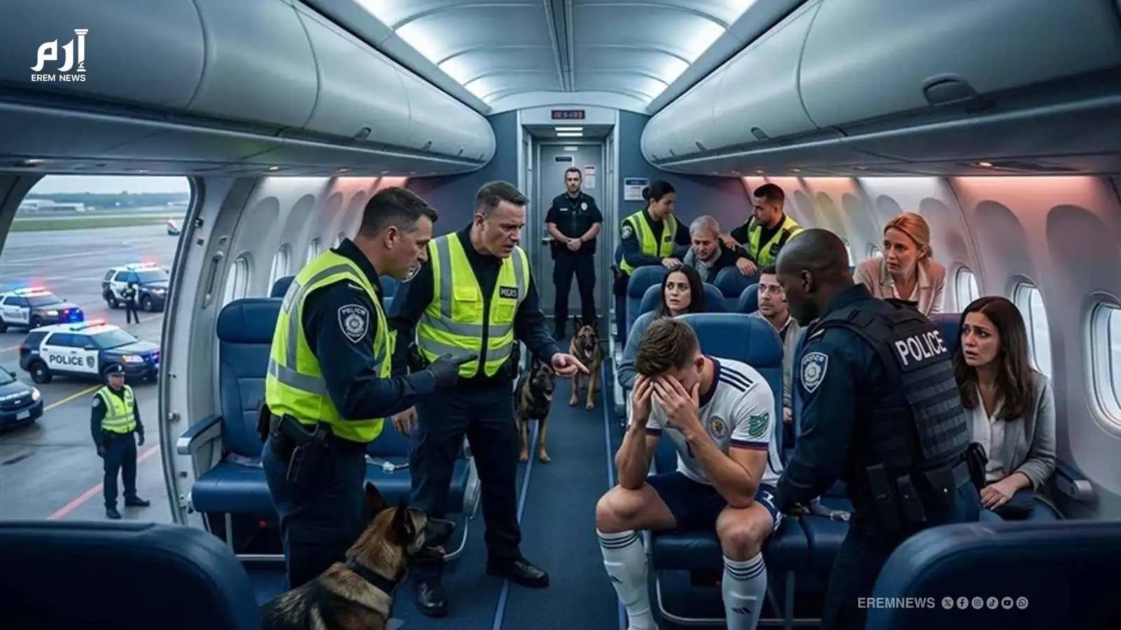 "مزحة ثقيلة" على متن طائرة تنهي مسيرة لاعب كرة قدم