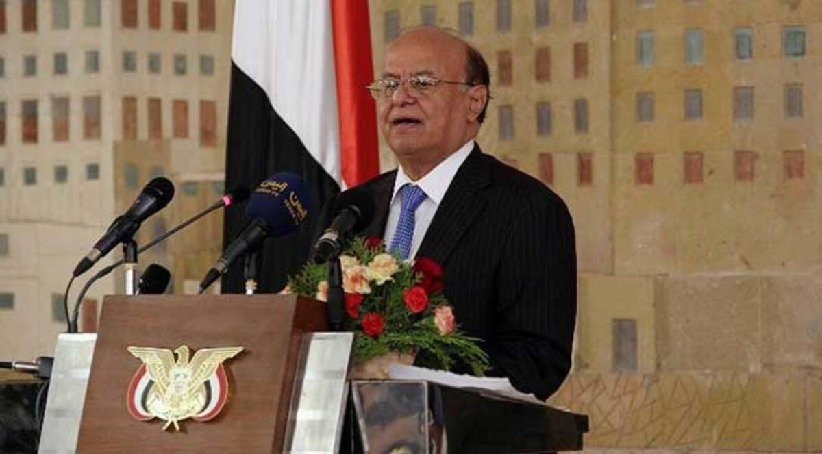 هادي يبشّر اليمنيين بدنو النصر على المليشيات الانقلابية