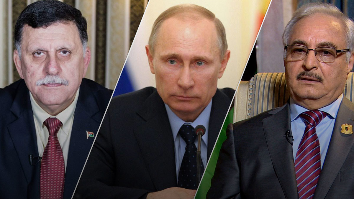 حفتر والسراج في موسكو لتوقيع اتفاق وقف إطلاق النار