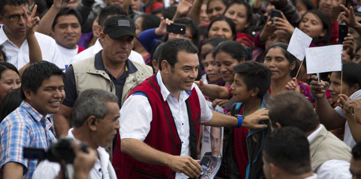 ممثل كوميدي يقترب من اقتناص منصب الرئاسة في جواتيمالا‎