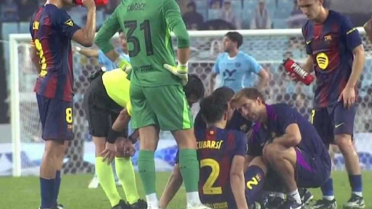 إصابة كوبارسي تصدم برشلونة