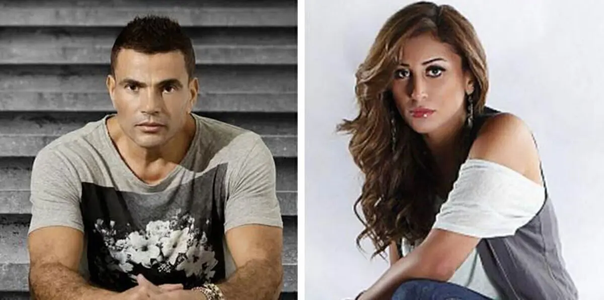 نجوم الفن يسخرون من إخفاء عمرو دياب علاقته بدينا الشربيني (صور)