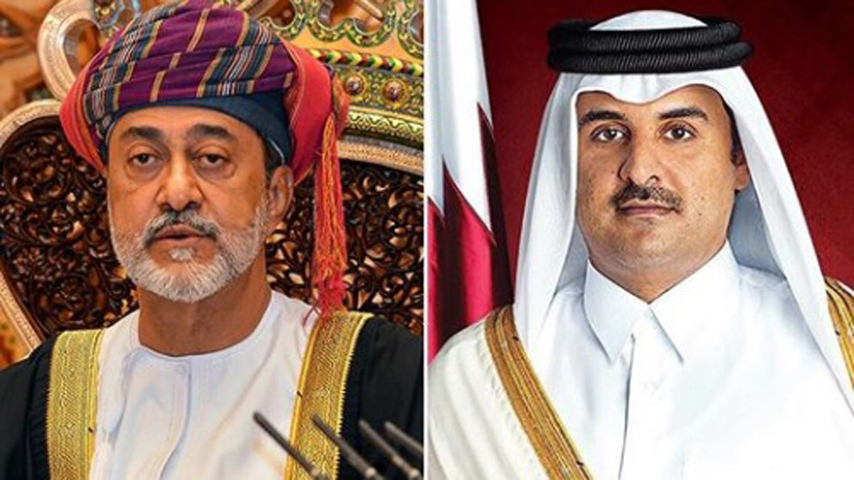 أمير قطر يهاتف السلطان هيثم بن طارق