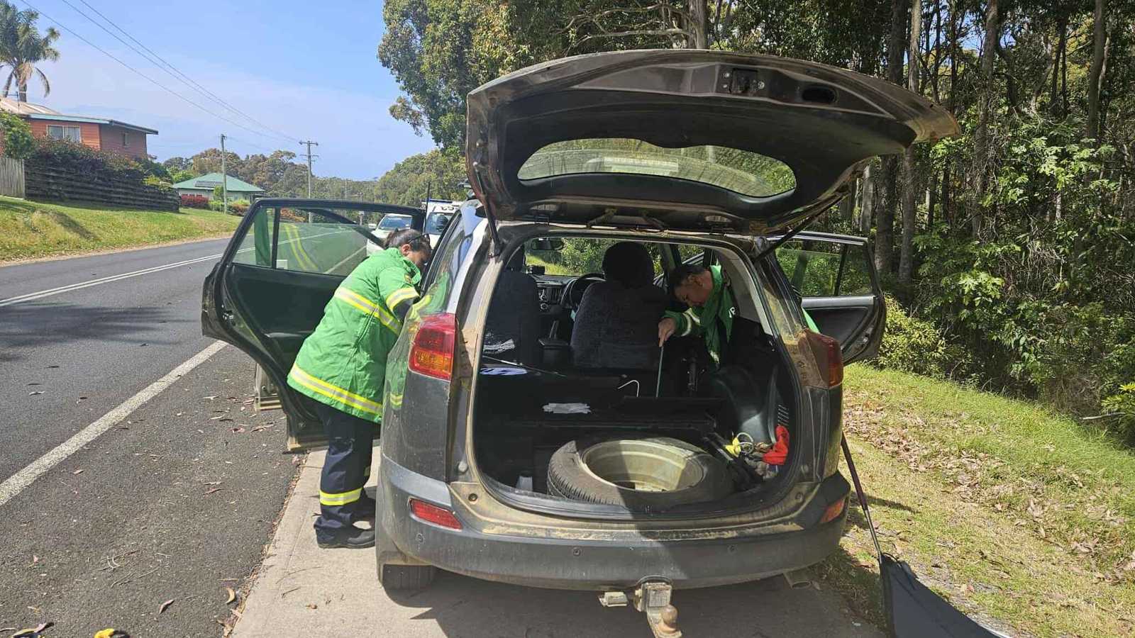 ثعبان سام يفاجئ راكبًا داخل سيارته في أستراليا (صور)