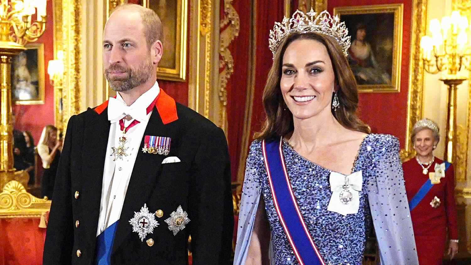 مُرصّع بـ2600 ماسة.. كيت ميدلتون تظهر بتاج الملكة فيكتوريا (فيديو)