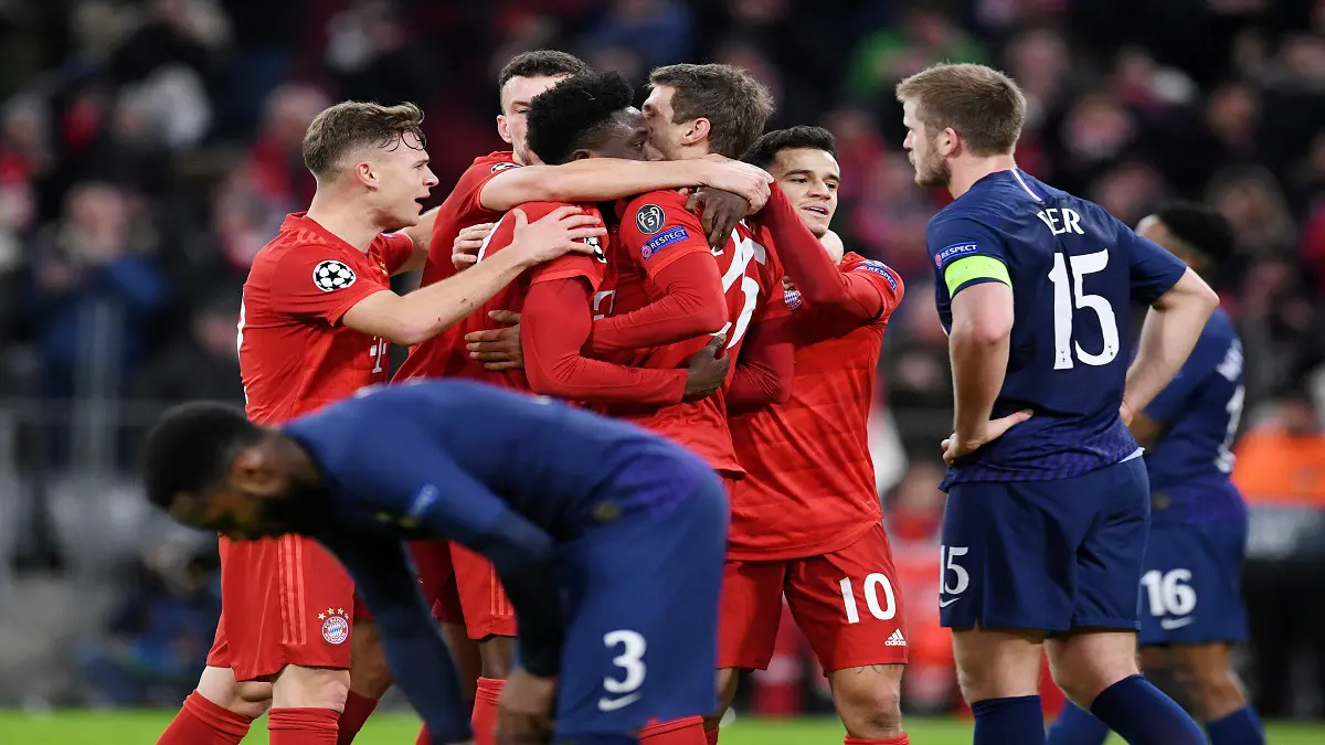 بايرن ميونخ يكرر فوزه ويصعق توتنهام بثلاثية في دوري أبطال أوروبا وأتلتيكو مدريد يصعد لدور الـ16(فيديو)