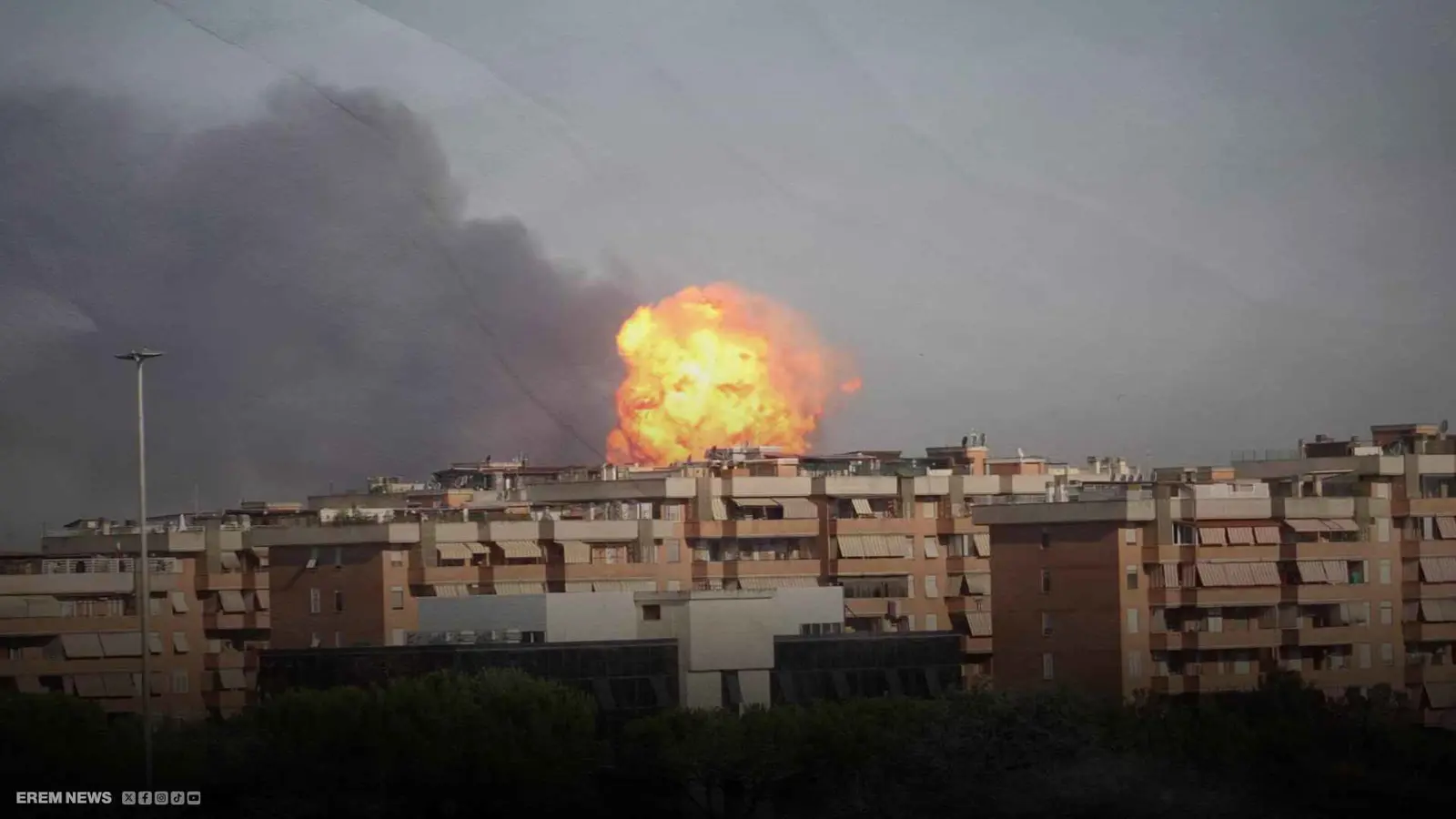 جحيم في قلب روما.. انفجار محطة وقود يخلّف دمارا وإصابات