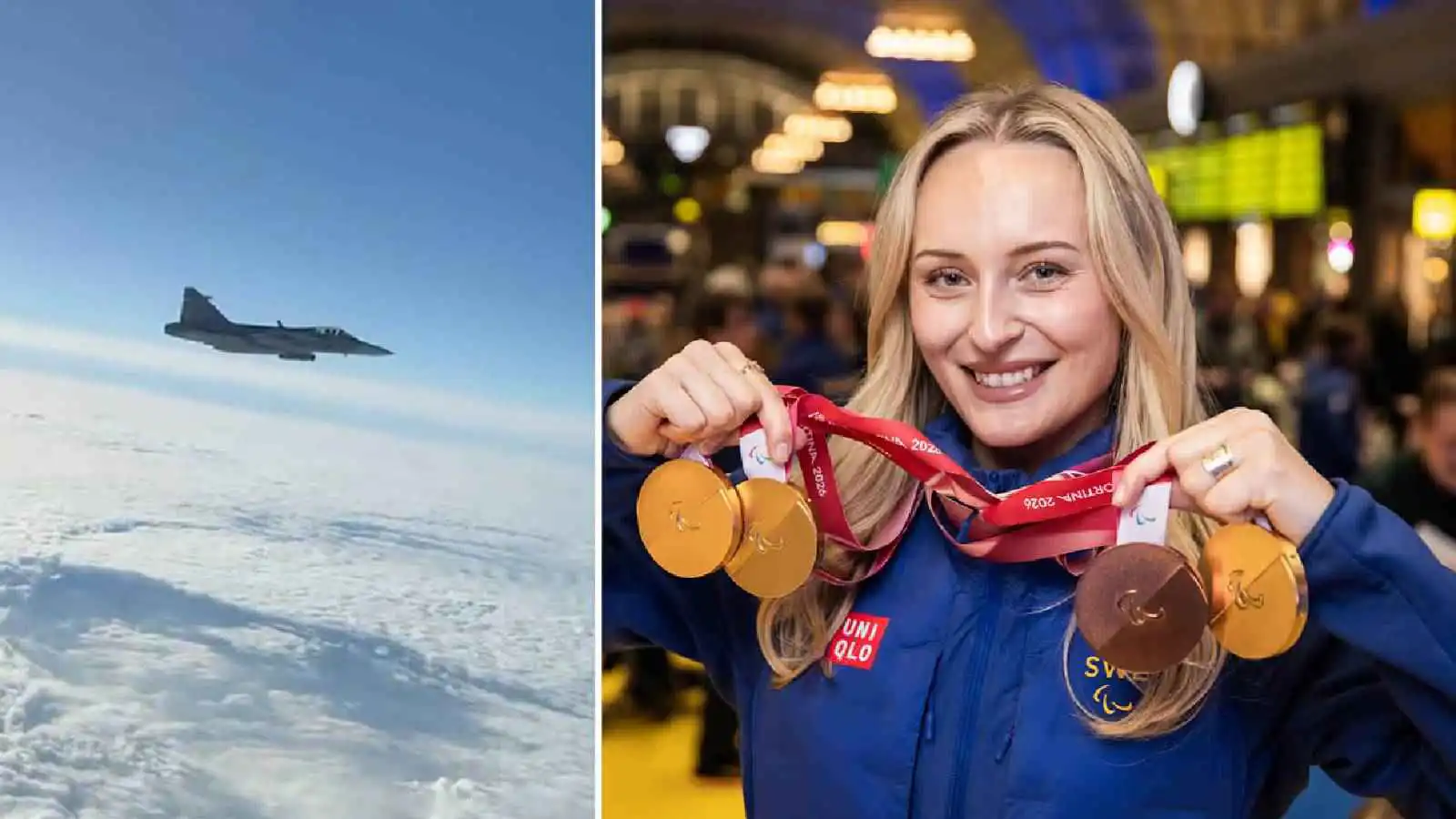 4 طائرات حراسة.. السويد تفاجئ بطلة بارالمبية بإجراء استثنائي (فيديو)