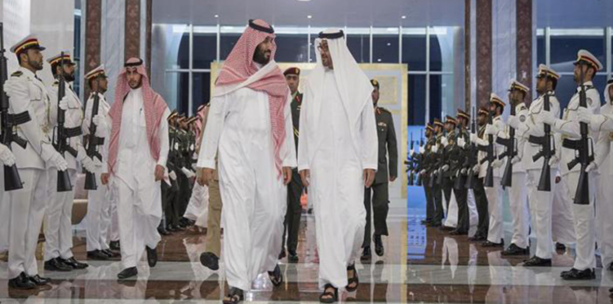 محمد بن زايد يبحث مع محمد بن سلمان العلاقات الأخوية بين البلدين