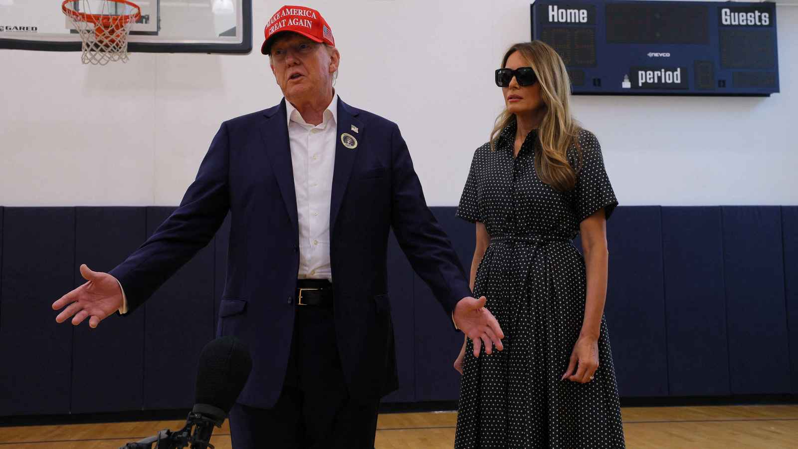 ماذا قال ترامب في أول ظهور له بعد الإدلاء بصوته؟