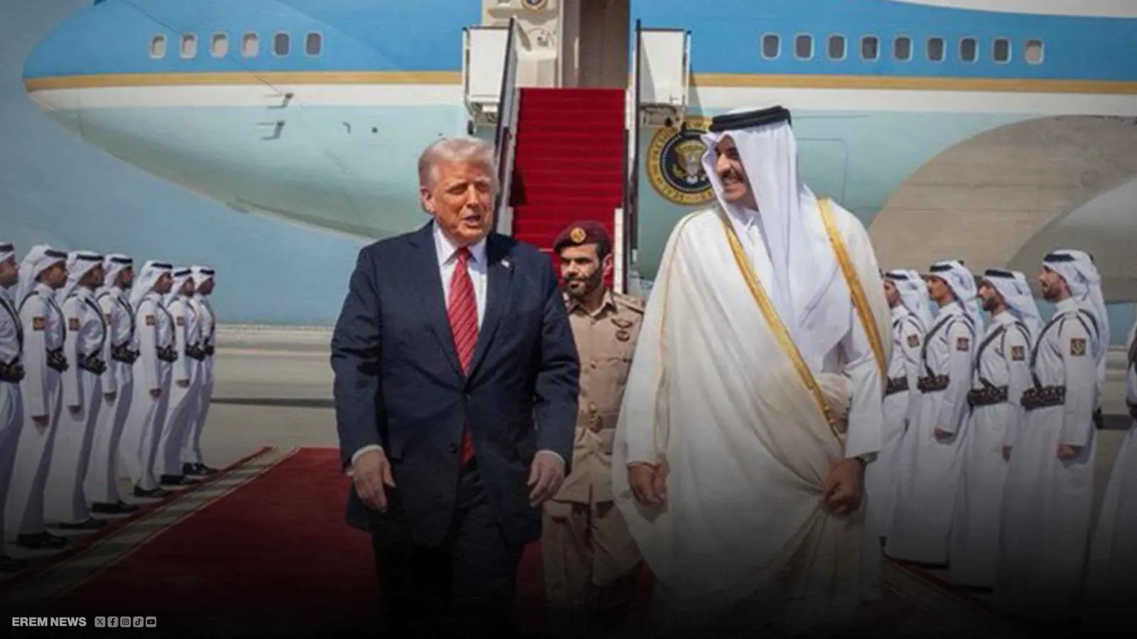 ترامب يعلن عن أكبر صفقة طيران في التاريخ (فيديو إرم)