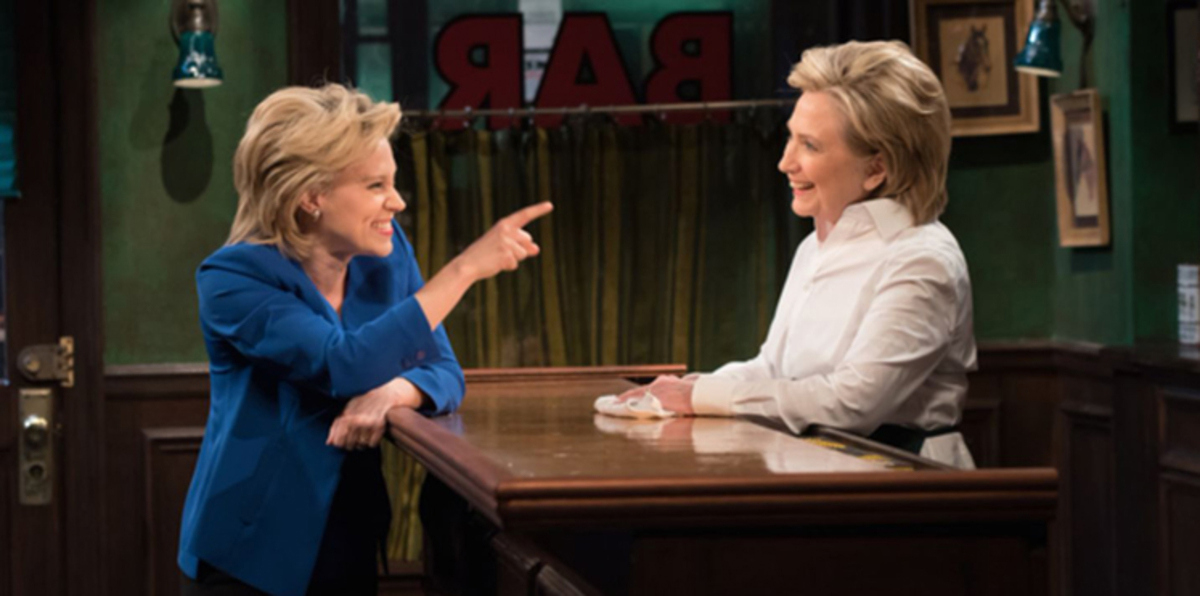 هيلاري كلينتون تسخر من نفسها في برنامج تلفزيوني