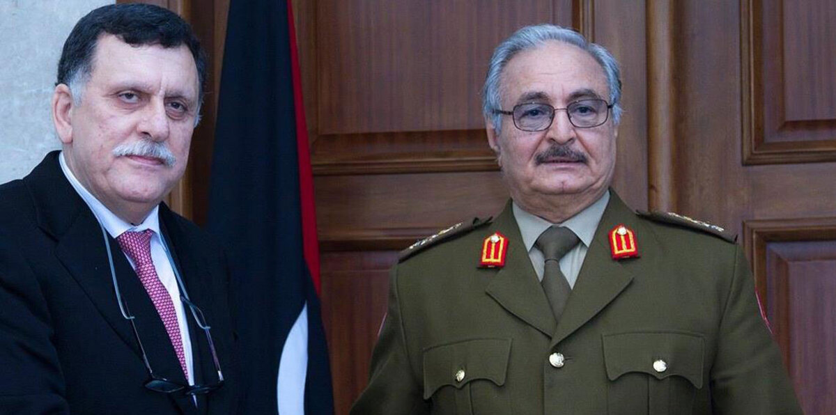 حفتر يلتقي السراج في باريس برعاية ماكرون