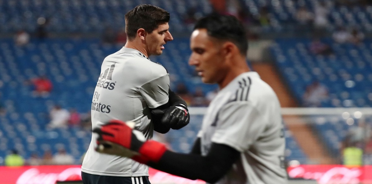 تيبو كورتوا يحمي عرين الفريق الملكي في مباراة ريال مدريد وليغانيس