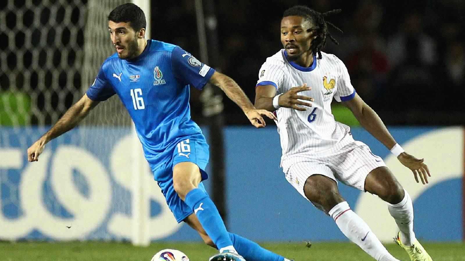ملخص وأهداف ورجل مباراة أذربيجان وفرنسا في تصفيات كأس العالم 2026