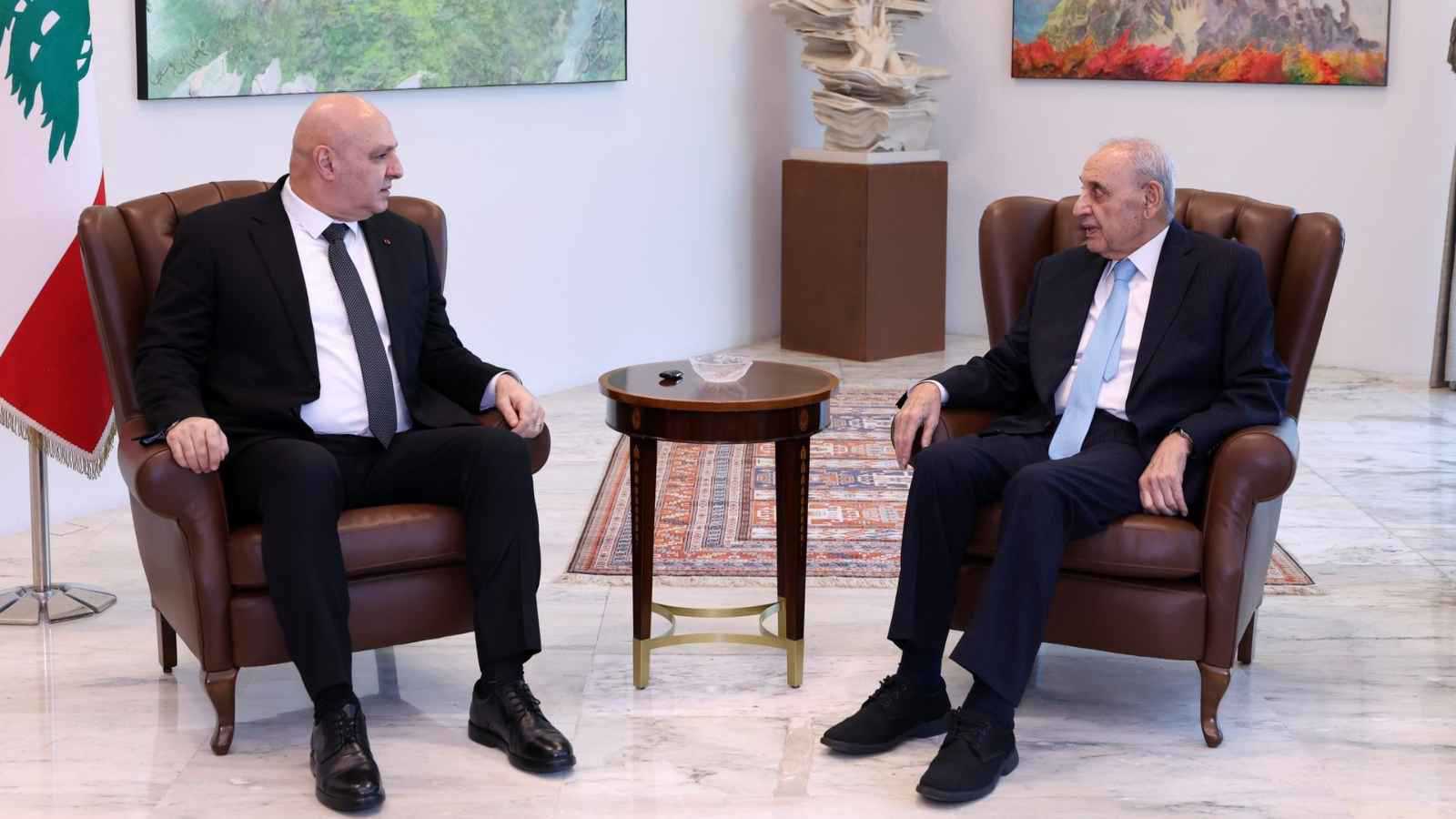 لبنان.. بري وعون يبحثان نتائج اجتماعات نيويورك و"أحداث الروشة"