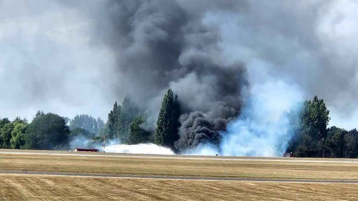 تحطم طائرة صغيرة شرق إنجلترا بعيد إقلاعها تجاه هولندا (فيديو)