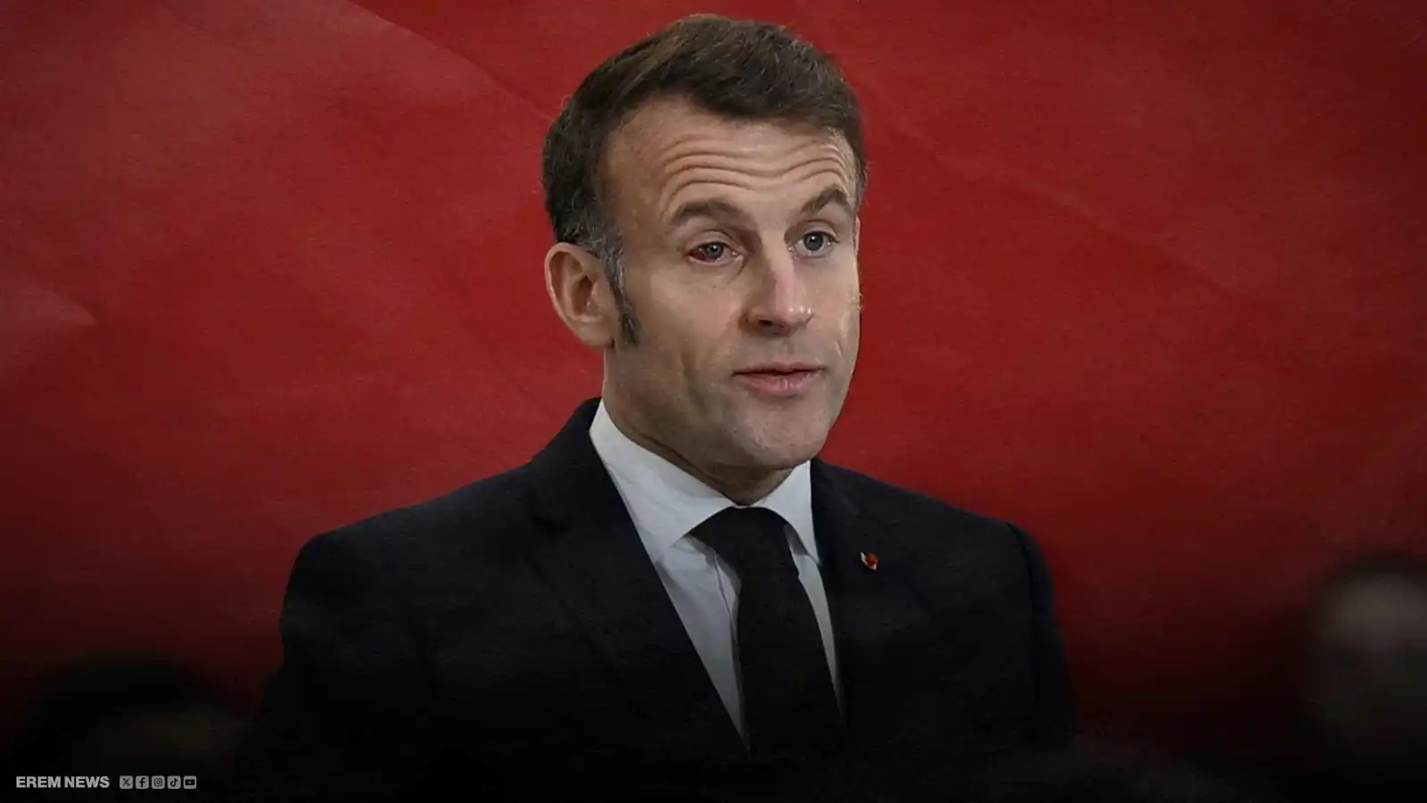 محتقنة وحمراء.. "عين النمر" تفتح باب التساؤلات حول صحة ماكرون (فيديو إرم)