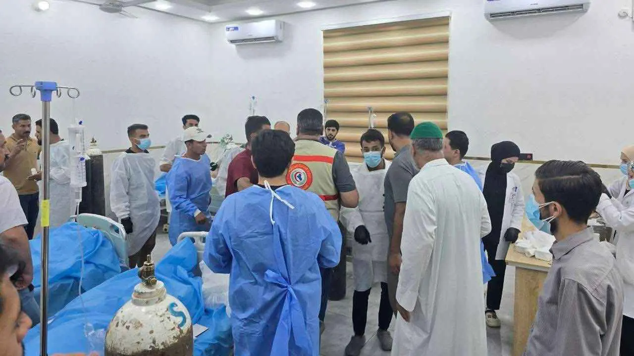 العراق.. انفجار أسطوانة غاز يتسبب بكارثة في فرن شعبي (فيديو)