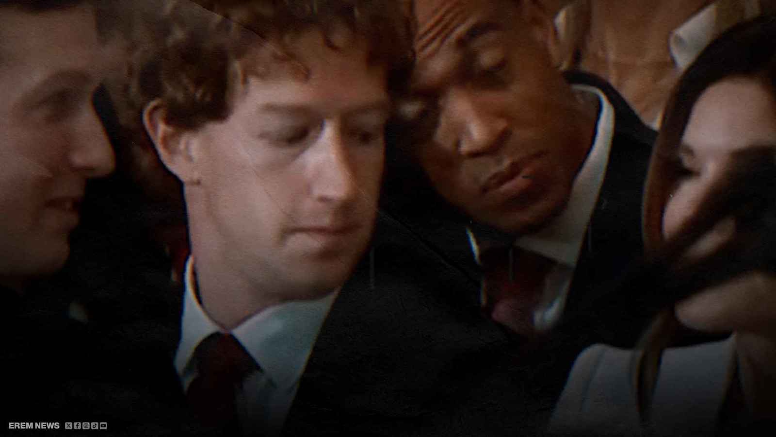 عيونه تفضحه.. زوكربيرج في مشهد محرج مع لورين سانشيز