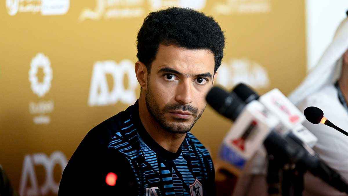موقف عمر جابر من مباراة الزمالك وبيراميدز في السوبر المصري