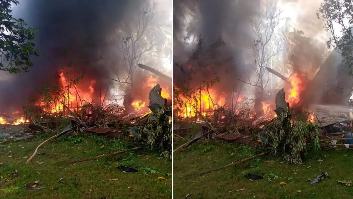 الجيش الفلبيني يعلن إنقاذ أكثر من 40 من ركاب طائرة عسكرية منكوبة