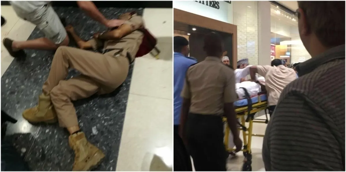 بالفيديو.. لحظة  القبض على قاتل الشرطي العُماني في "ستي سنتر" مسقط