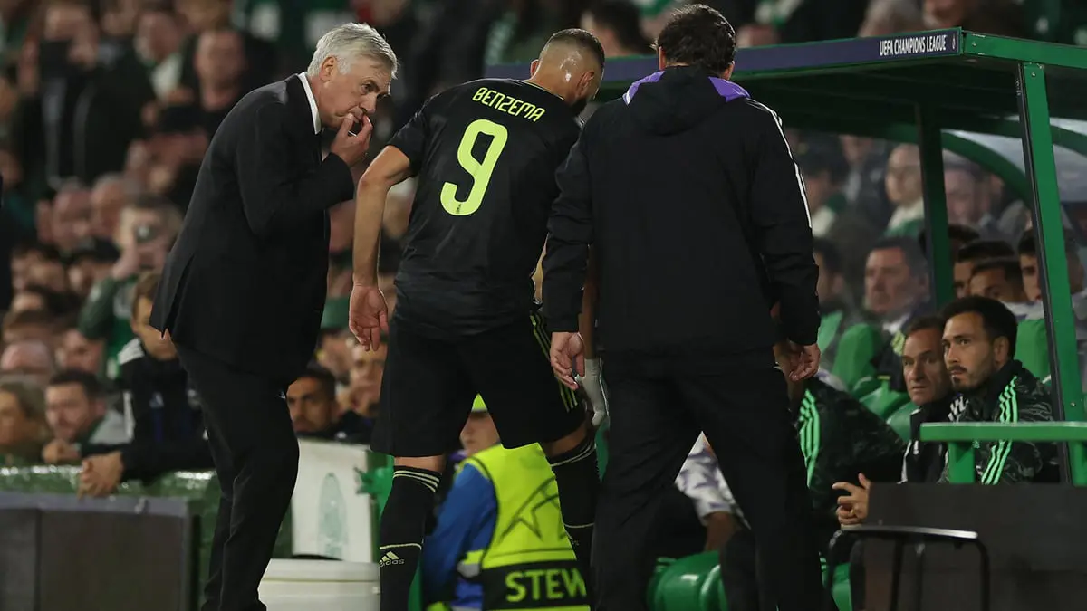 تشخيص إصابة كريم بنزيما