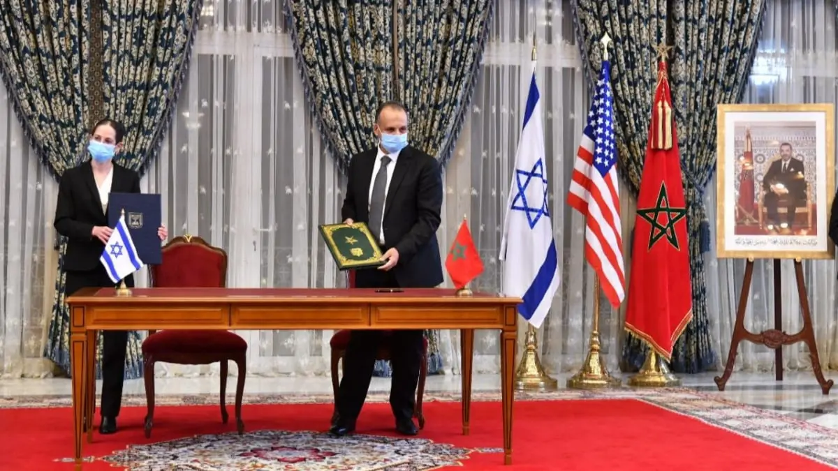توقيع أول اتفاقية اقتصادية بين إسرائيل والمغرب