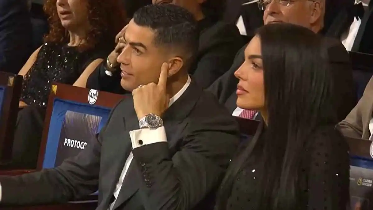 كريستيانو رونالدو وجورجينا يحضران حفل جوائز غلوب سوكر