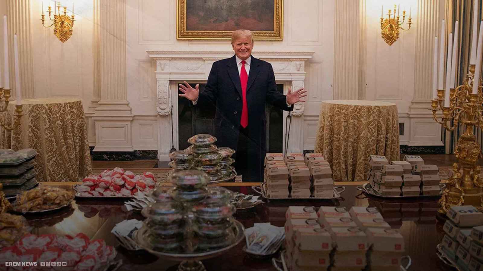  ترامب يأكل غداء زيلينسكي