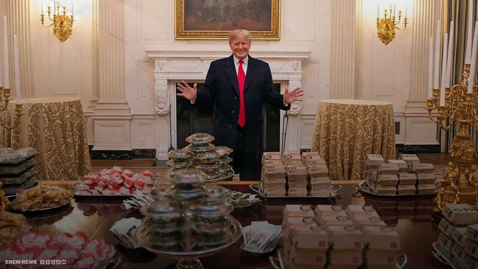  ترامب يأكل غداء زيلينسكي